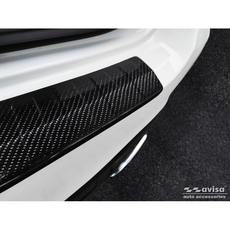 Real 3D Carbon Rear bumper protector  Mercedes GLS (X167) 2019-2023 & FL 2023- 'Ribs'