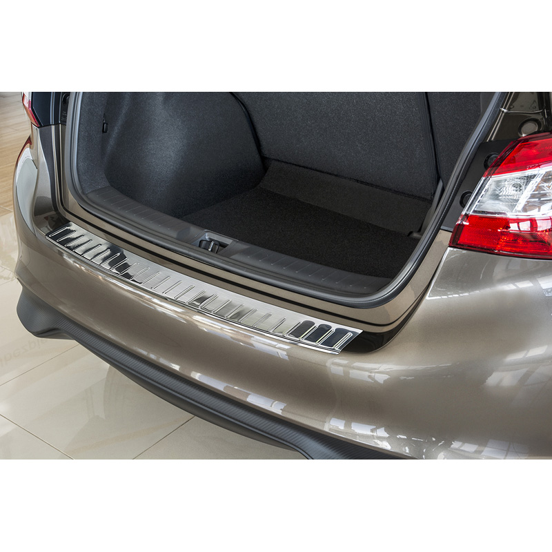 Stainless Steel Rear bumper protector  Nissan Pulsar 2014- 'Ribs'