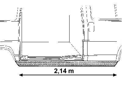 zijplaat onder, rechts Fiat Ducato, 1982-1996