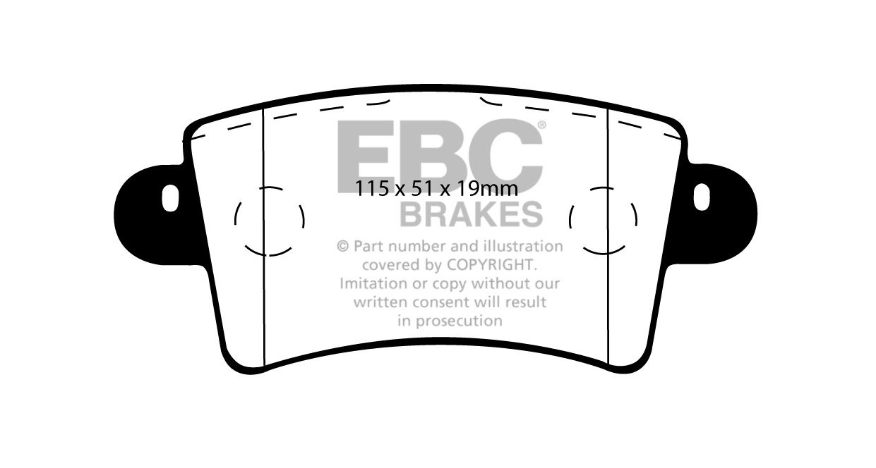 EBC Brakes OPEL Movano 2.8 TD (16" Wheels) 2000-2010 Remblokken