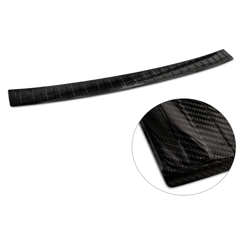 Real 3D Carbon Rear bumper protector  Volkswagen Multivan T7 2021- 'Ribs'