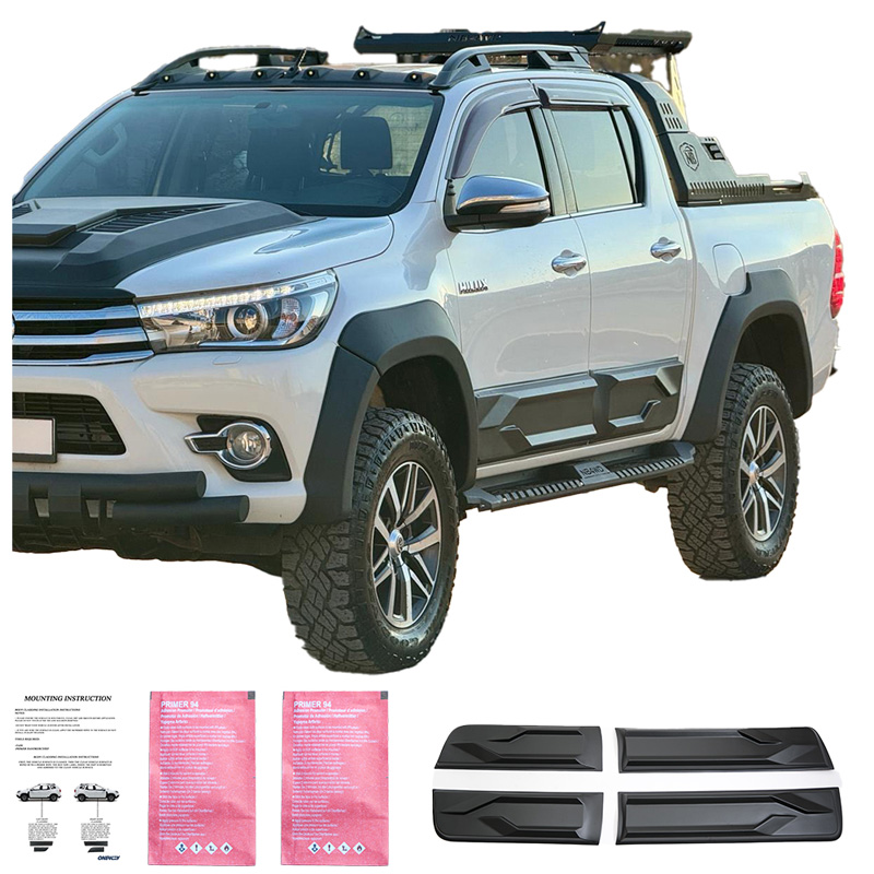 Body Cladding  Toyota Hilux 8th Gen. 2015- - Matt black