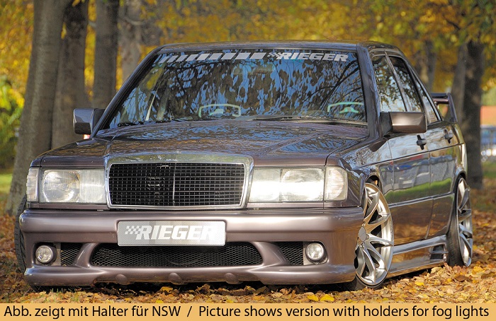 Frontbumper Mercedes W201 without mistlamphouders Rieger