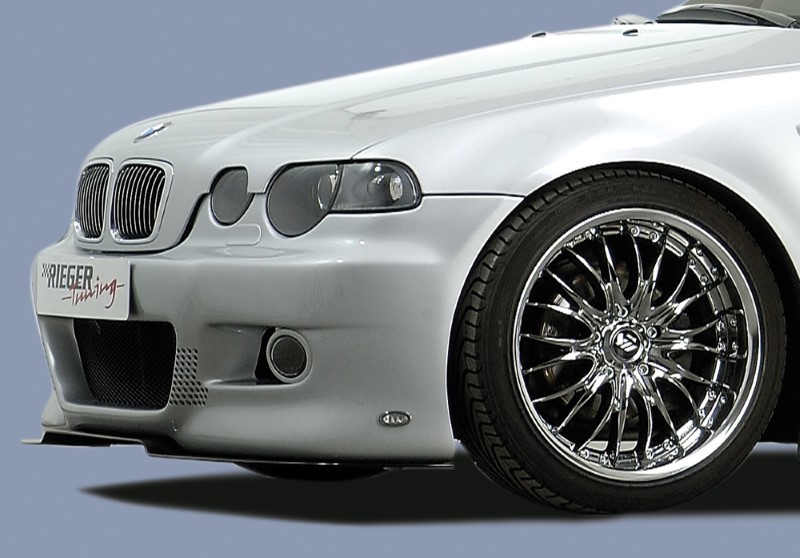 Voorspoiler voor Frontbumper BMW E46 Compact M3-Look Rieger met