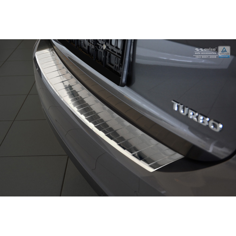 Stainless Steel Rear bumper protector  Opel Insignia B Sportstourer 2017- & FL 2020- 'Ribs'
