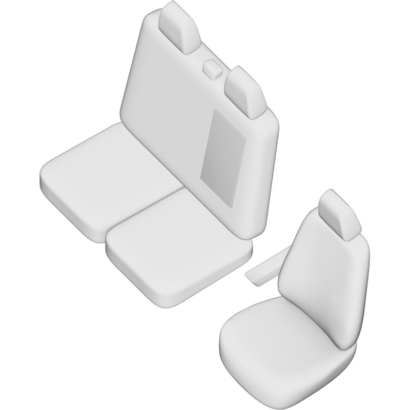 New York Design Artificial leather seat covers 2+1  Ford Transit 2014- (with arm rest in bench)