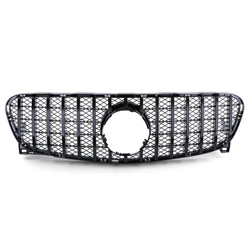 Grill passend voor Mercedes GLA X156 13-16 Glanzend Zwart