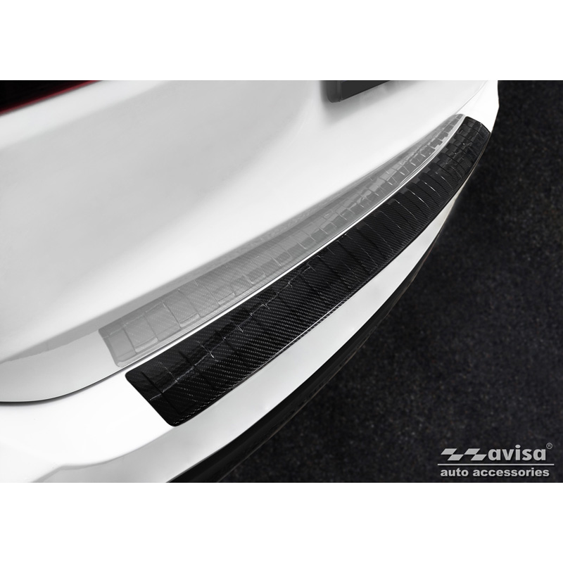 Real 3D Carbon Rear bumper protector  Mercedes GLS (X167) 2019-2023 & FL 2023- 'Ribs'