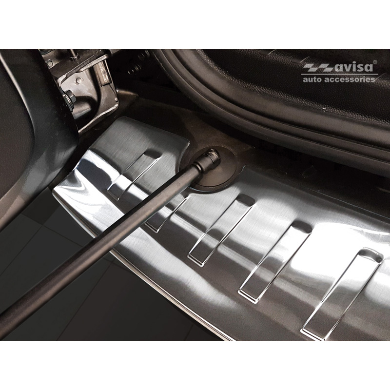 Stainless Steel Rear bumper protector  Ford Ecosport II Facelift 2017- incl. ST-Line 'Ribs'
