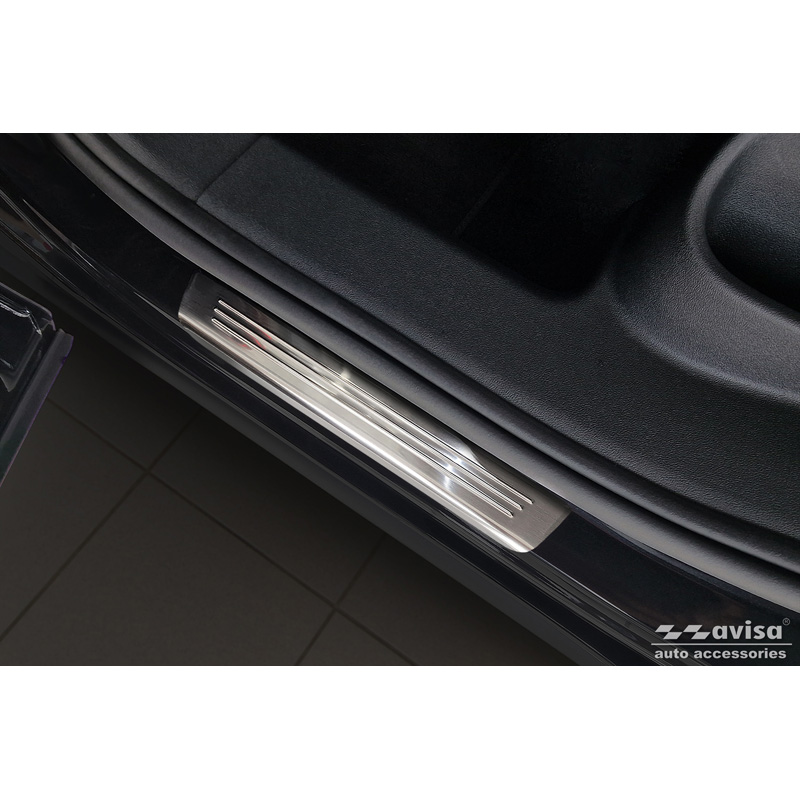 Inox door sill protectors  Volkswagen Tiguan III (CT1) 2024- - 'Lines' - 4-pieces
