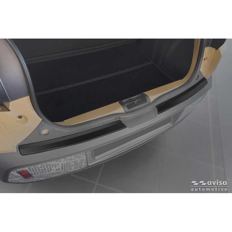 Avisa Stainless Steel Rear Bumper Protector  Dacia Spring Facelift 2024- - Matt Black - 2-pieces