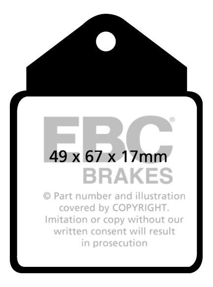 EBC Brakes ALFA ROMEO Giulia (105) 1.3 64-66 Remblokken voorzijd