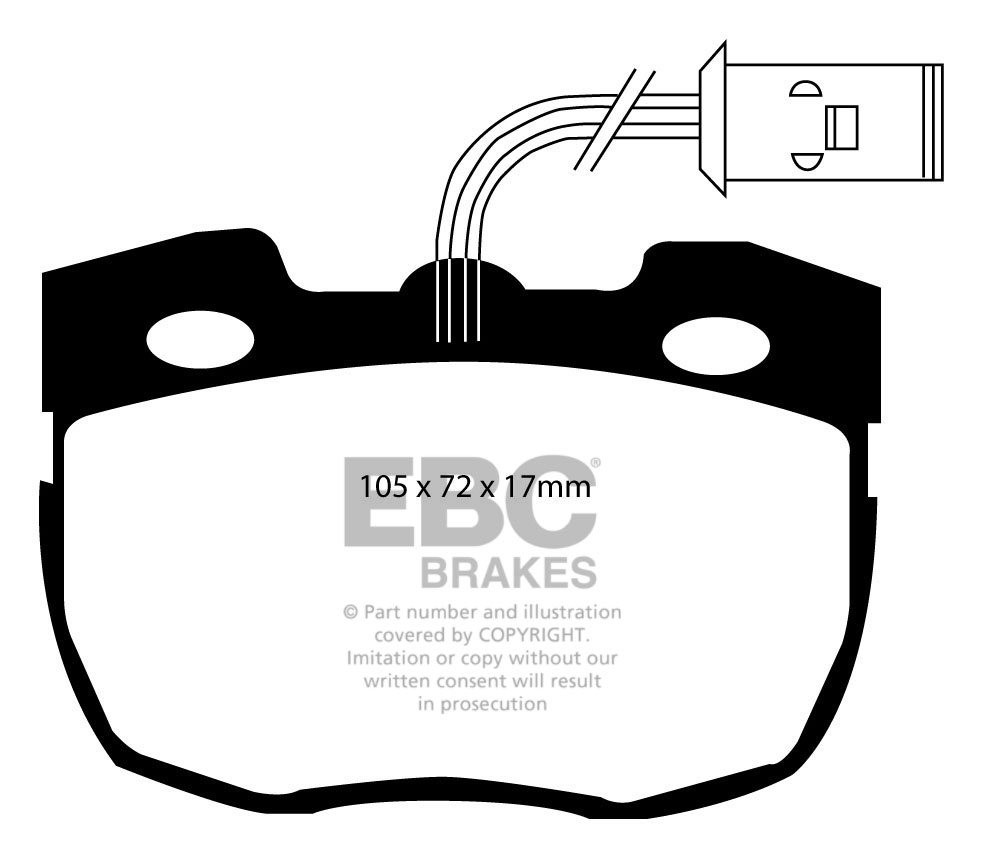 EBC Brakes LAND ROVER Defender 90 2.5 TD 90-91 Remblokken voorzi