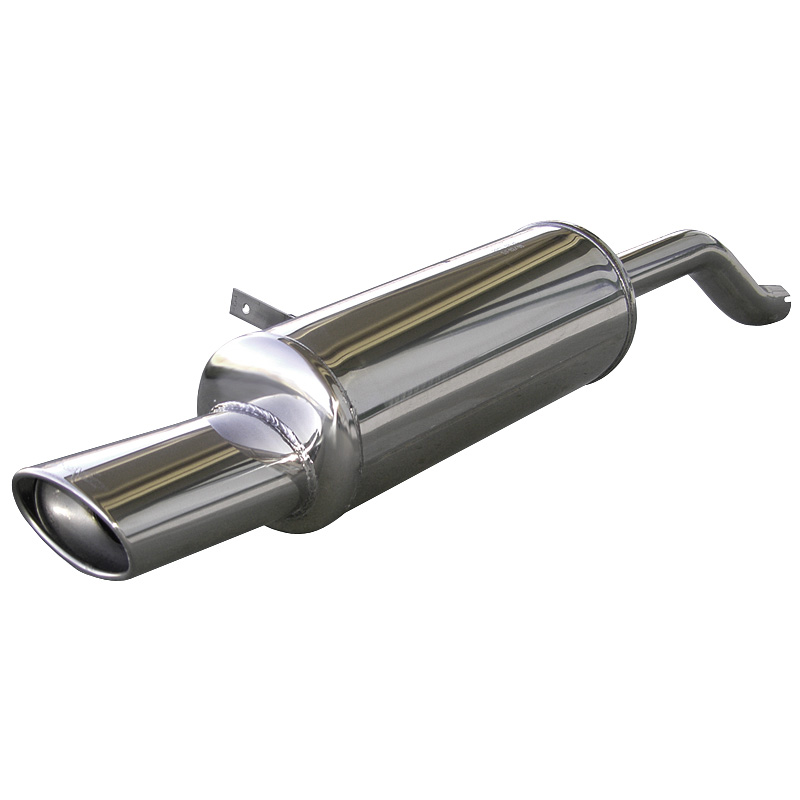 100% Inox Sport Exhaust  Renault Clio III 1.4 16v (98HP) 2005- 120x80mm