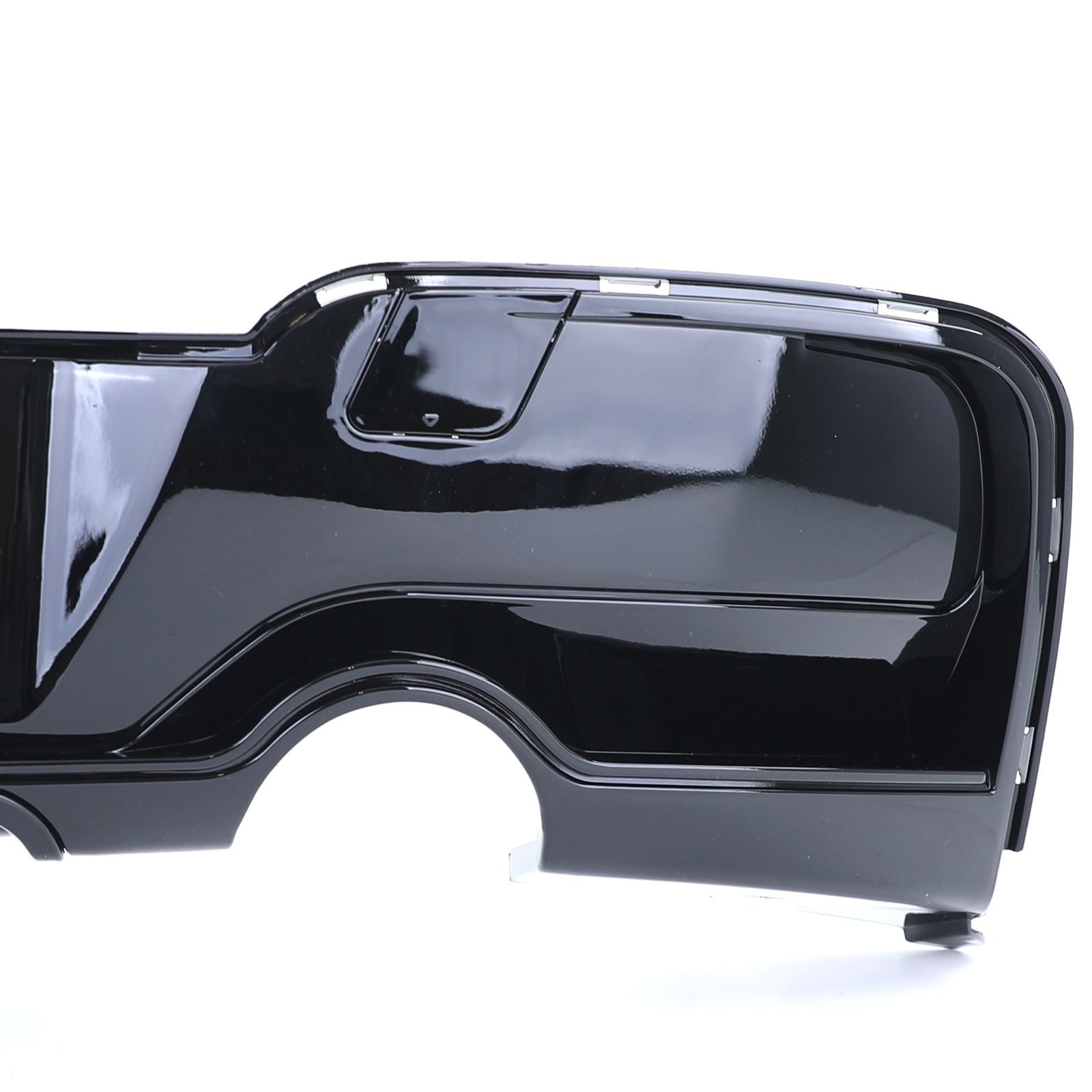 Achterbumper Diffuser passend voor BMW 1-Serie F20/F21 10-15 Performance Glans Zwart