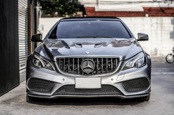 Grill passend voor Mercedes C207 W207 A207 Facelift (2013-2017) Coupe Cabrio GTR Look Glans Zwart/Chroom