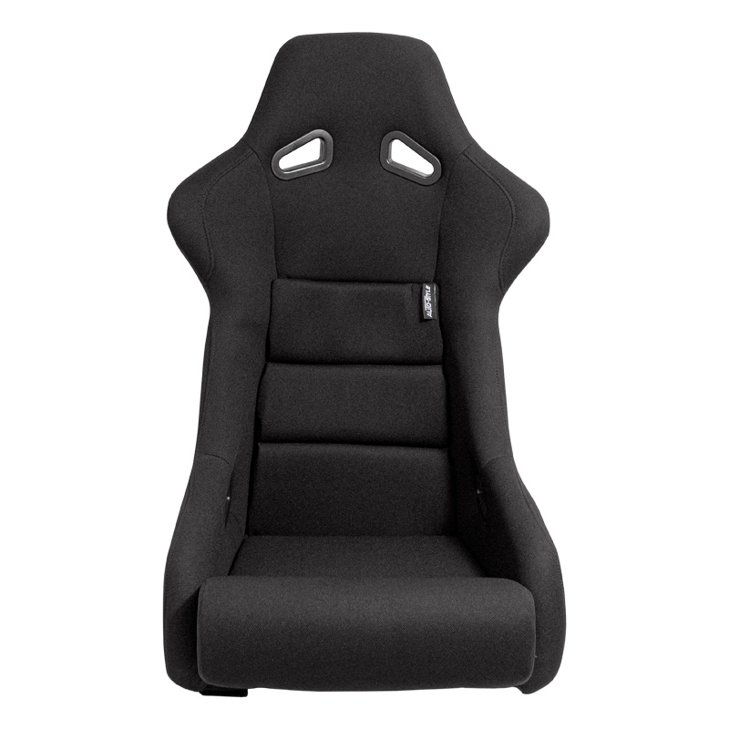 Sport seat 'BS1' - Black - Non-reclinable fibreglass back-rest - incl. slides