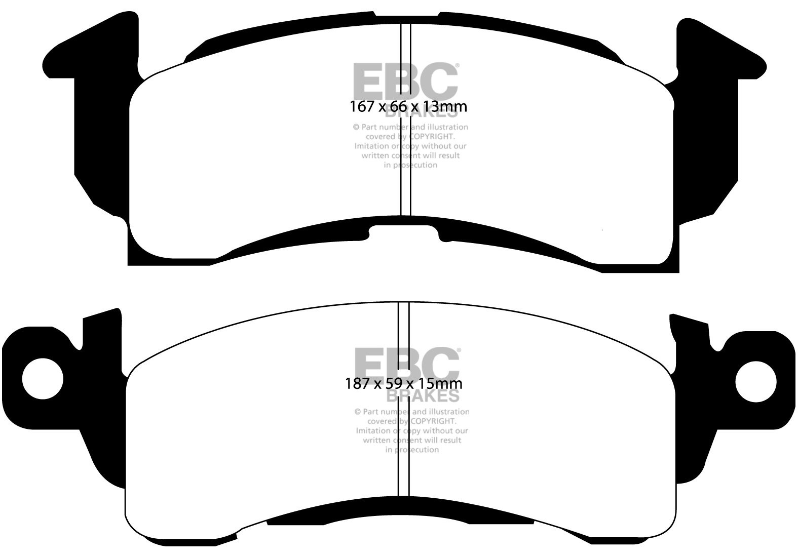 EBC Brakes CHEVROLET Astro 4.3 2WD 95-2003 Remblokken voorzijde