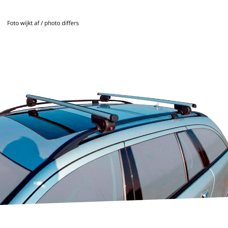 Roof bar set Twinny Load Aluminum A51  Audi/BMW/Fiat/Ford/Seat/Skoda/VW/Volvo (for cars with open roof rail)