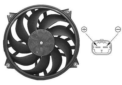 ventilator, benzine/diesel, 500w, 39cm Citroen C5, 2001-2006