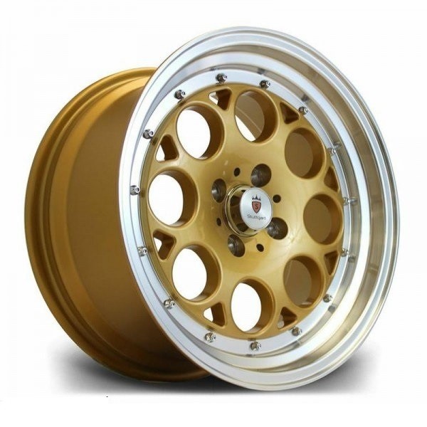 STUTTGART ST6 8x15 4X100 ET25 GOLD MACHINED Wheels