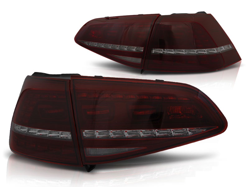 Tail Lights VW Golf VII LED with Dynamic Turn Signal Red/Smoke