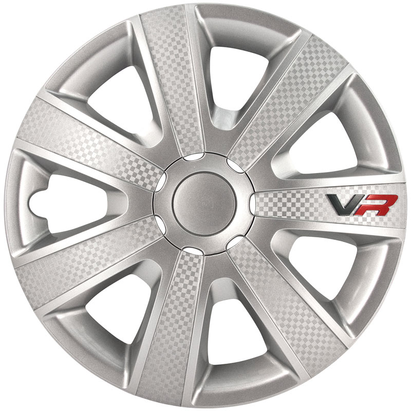 Set wheel covers VR 15-inch silver/carbon-look/logo