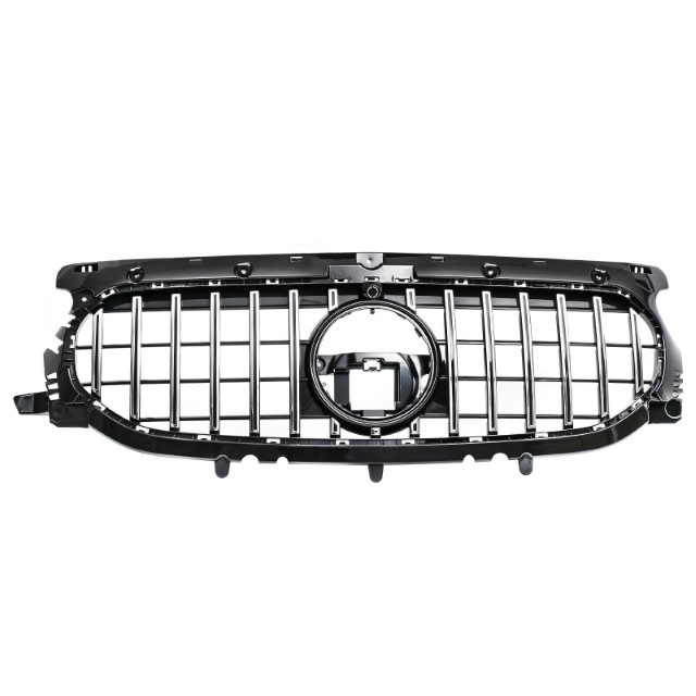 Grill passend voor Mercedes GLA H247 GT Look Glans Zwart/Chroom
