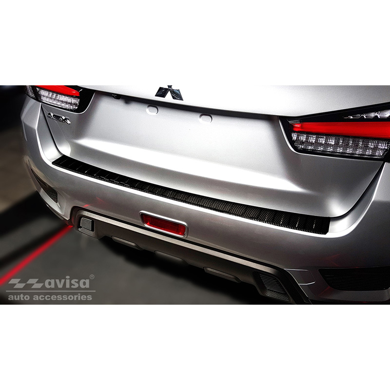Real 3D Carbon Rear bumper protector  Mitsubishi ASX Facelift 2019- 'Ribs'