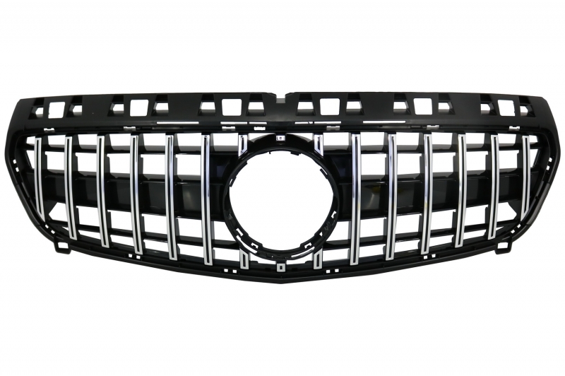 Grill passend voor Mercedes A-Klasse W176 12-15 GT-R Panamericana Chroom Glans