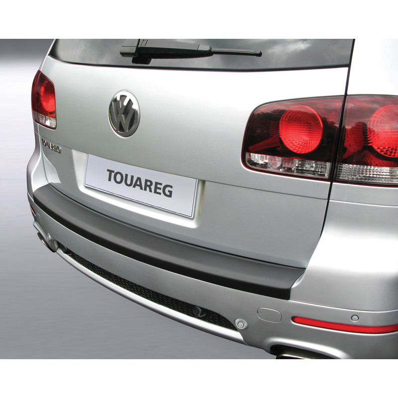 ABS Rear bumper protector  Volkswagen Touareg -2010 Black