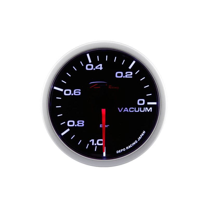 Depo Racing WA-Series Instrument/Gauge - Vacuum -1,0>0,2 bar - 52mm