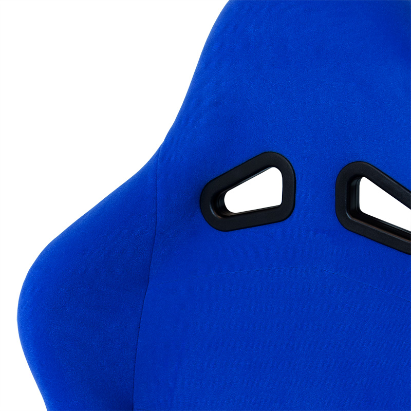 Sport seat 'Zandvoort' - Blue - Non-reclinable back-rest - incl. slides