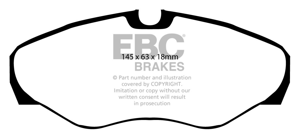 EBC Brakes OPEL Vivaro Life 2.5 TD 2005-.. Remblokken voorzijde