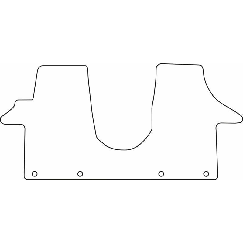 Set velour car mats  Volkswagen Transporter T5 2003-2015 & T6 2015- (only front)