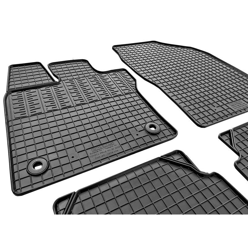 Rubber car mats set  Toyota Prius V 2023- (4-pieces + fixing system)