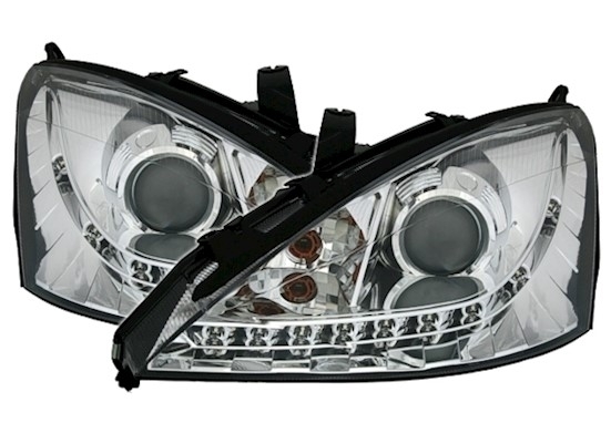 Headlights Ford Focus Angel Eyes 98-01 Black