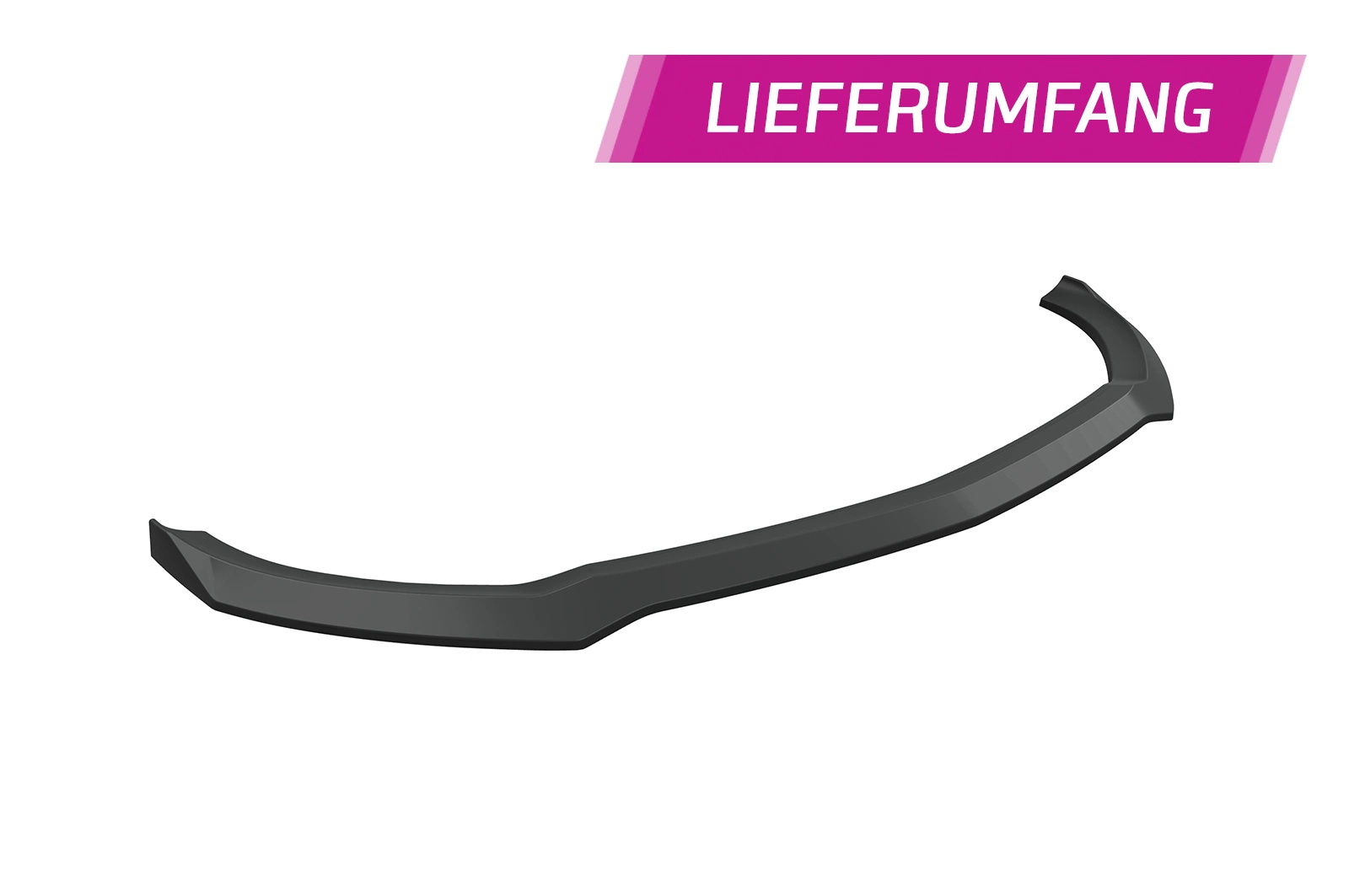 Voorspoiler passend voor Mercedes-Benz A-Klasse 177 A35 AMG / AMG-Line glans zwart 2018–2022
