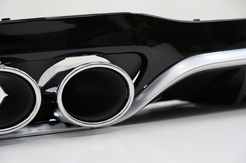 Diffuser passend voor Mercedes E-Class W213 AMG Line (2016-..) E53 Design Chroom Edition