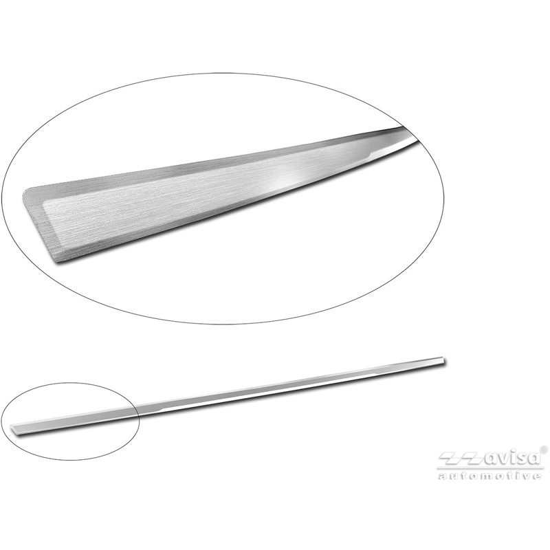 Avisa Brushed Stainless Steel Trunk Tailgate Trim Cover  BMW X6 (G06) 2023- excl. M-Sport