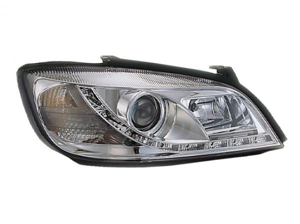 Headlights Opel Zafira A LED Devil Eyes Dayline chrome