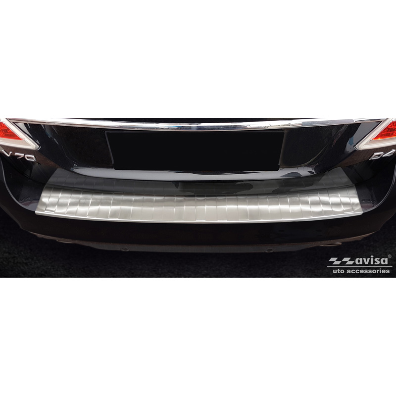 Stainless Steel Rear bumper protector  Volvo V70 Facelift 2013-2016 'Ribs'