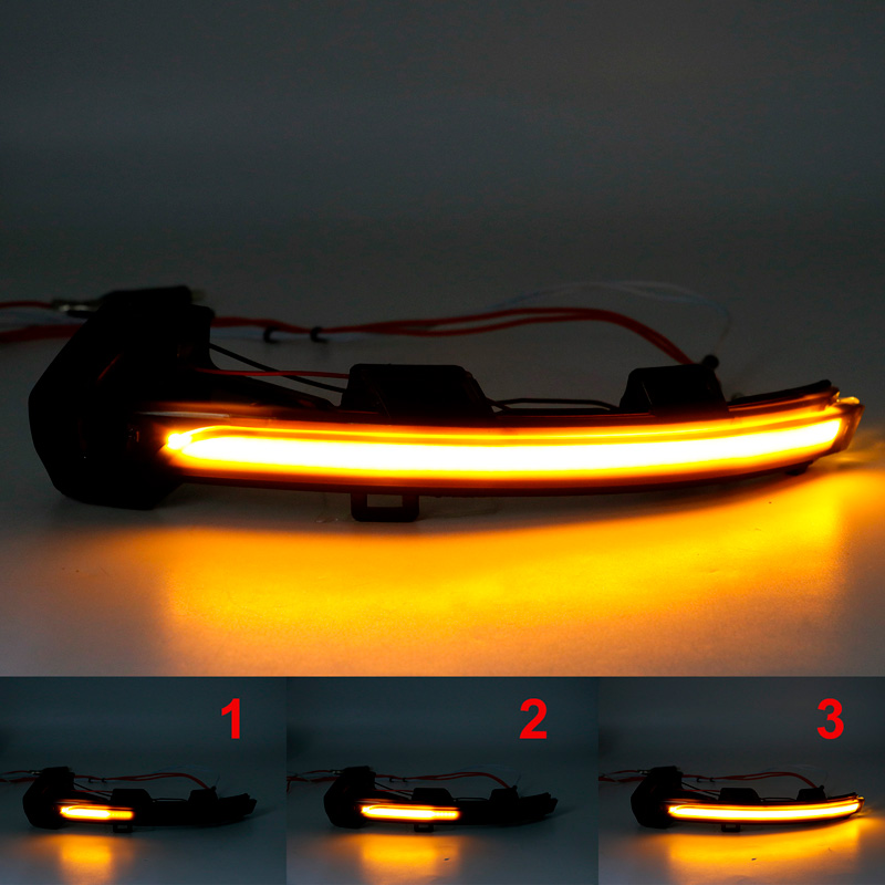 Set LED Side-Mirror Indicators  Volkswagen Passat (3G) 2014- & Arteon 2017- - Smoke - incl. Dynamic Running Light