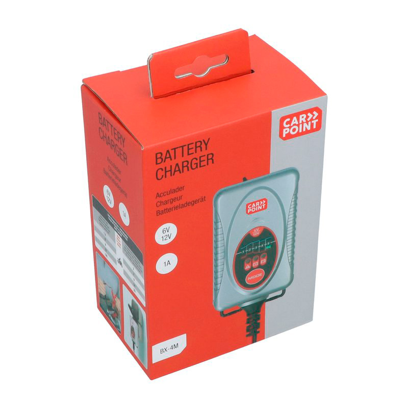 Carpoint BX-4M 6V/12V Battery Charger 1 Ampère