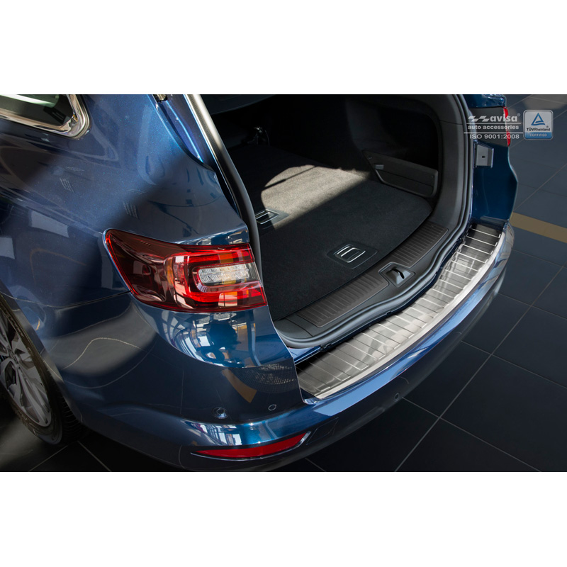 Stainless Steel Rear bumper protector  Renault Talisman Grandtour 2016-2020 & FL 2020- 'Ribs'
