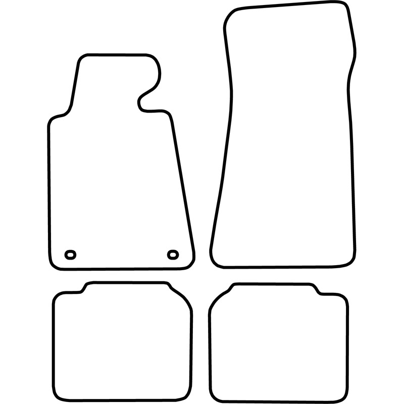 Set velour car mats  BMW 7-Series 1988-1994