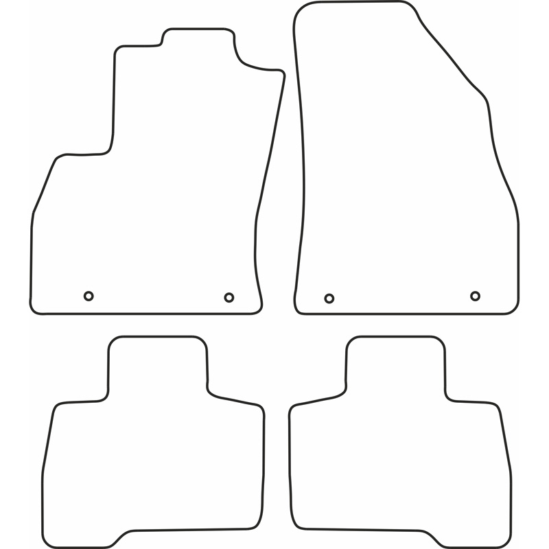 Set velour car mats  Citroen Nemo Multispace
