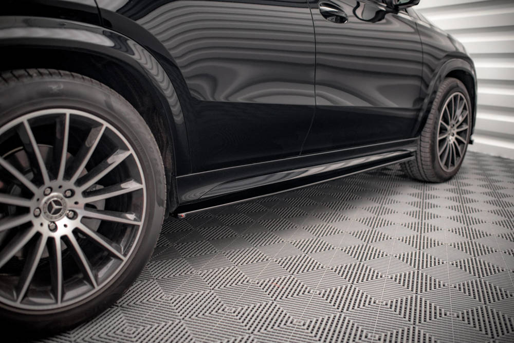 Zijskirts passend voor Mercedes GLE C167 AMG Pakket Coupe / SUV Maxton Glans Zwart