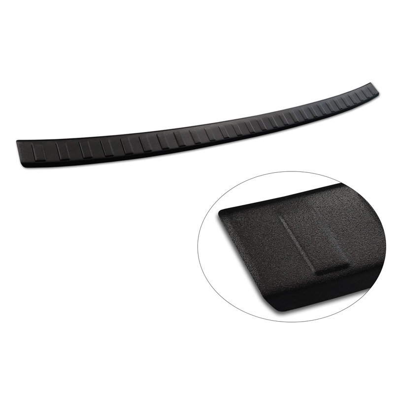 Matt Black Stainless Steel Rear bumper protector  Volkswagen Golf VIII HB 5-doors 2020-2024 & FL 2024-