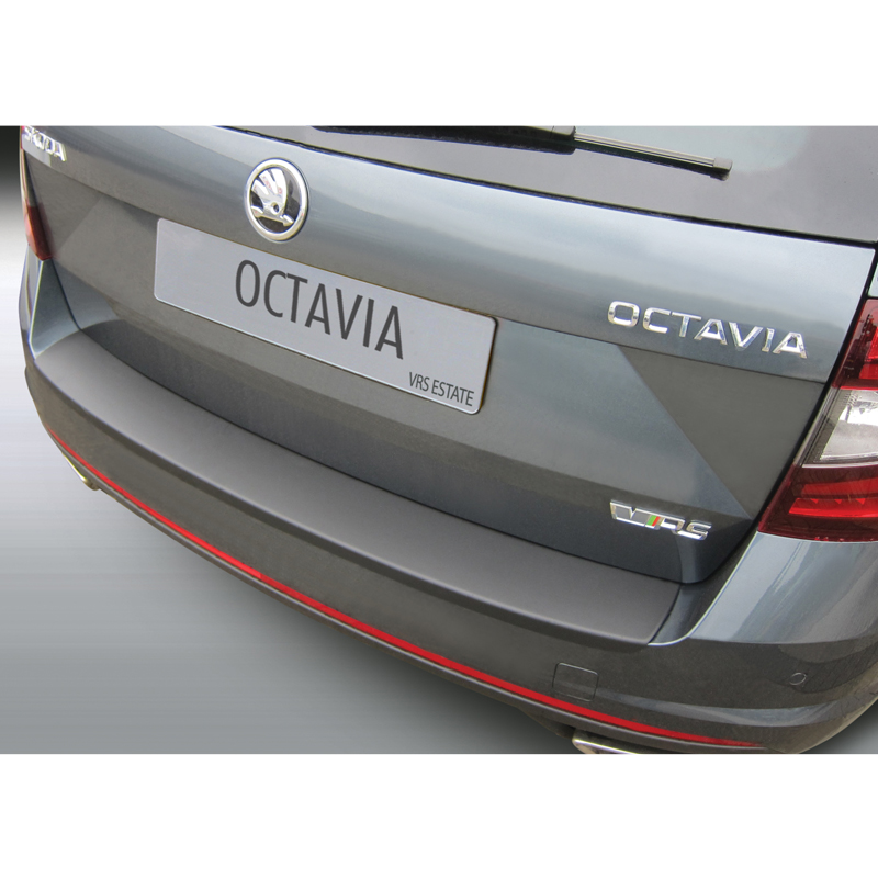 ABS Rear bumper protector  Skoda Octavia III FL RS Kombi 2017-2020 Black
